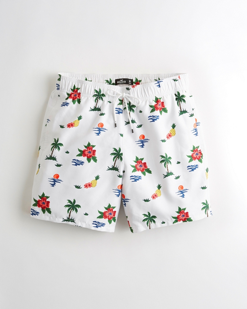 hollister guard fit swim trunks