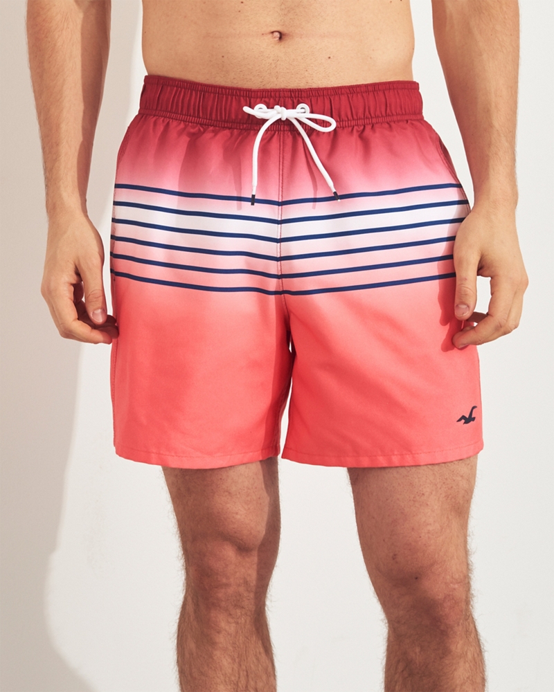 hollister guard fit swim trunks