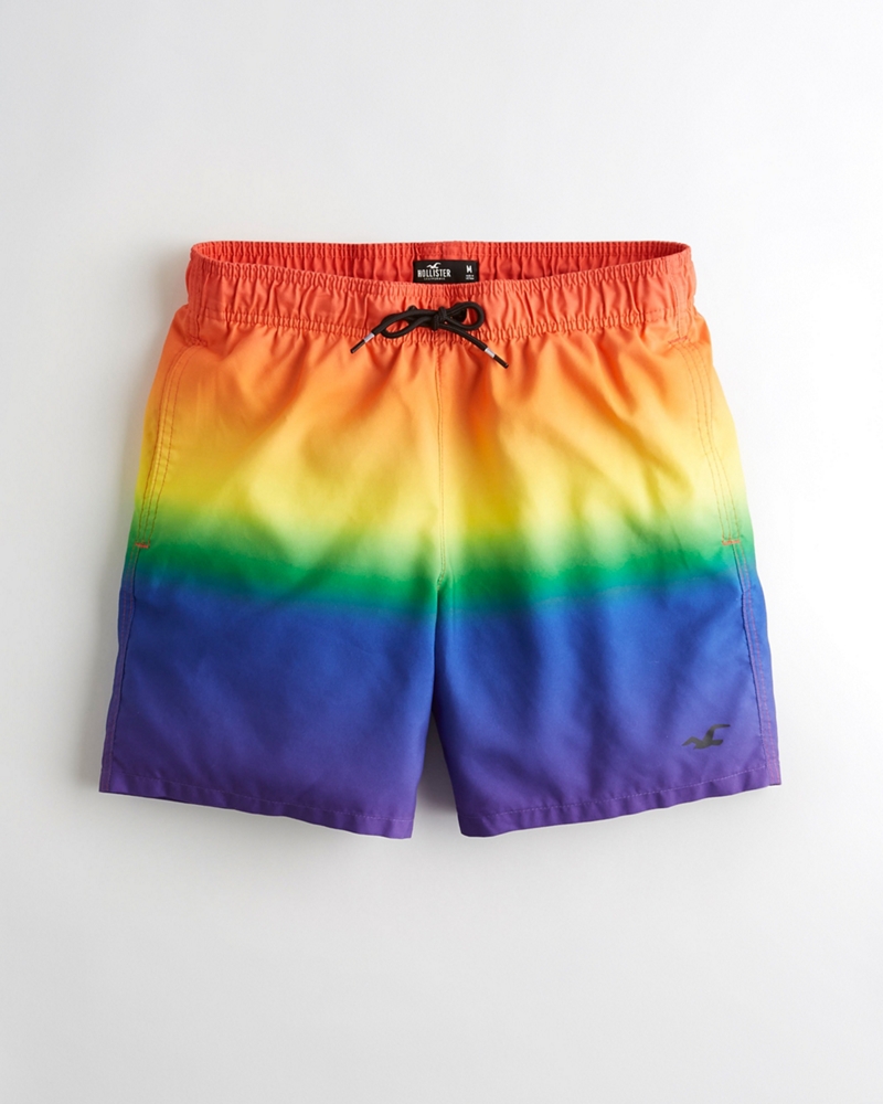 hollister guard fit swim trunks