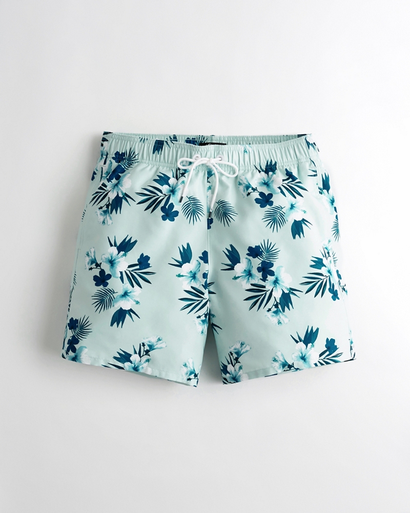 hollister guard fit swim trunks