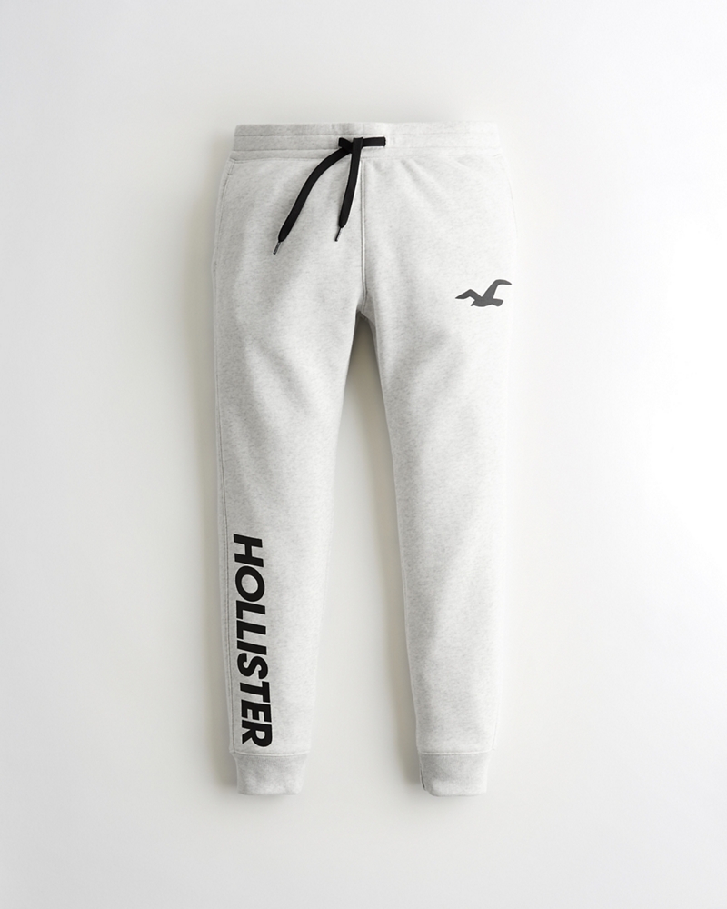 white hollister joggers