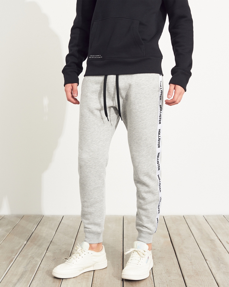 hollister skinny fleece jogger pants