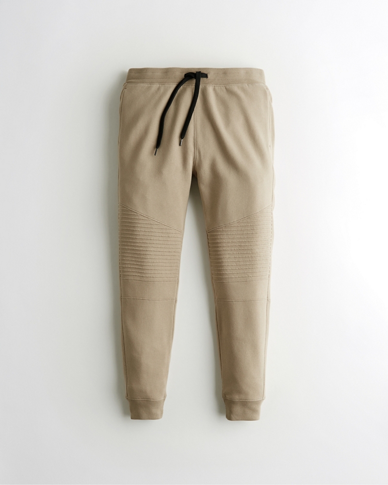 moto fleece jogger pants