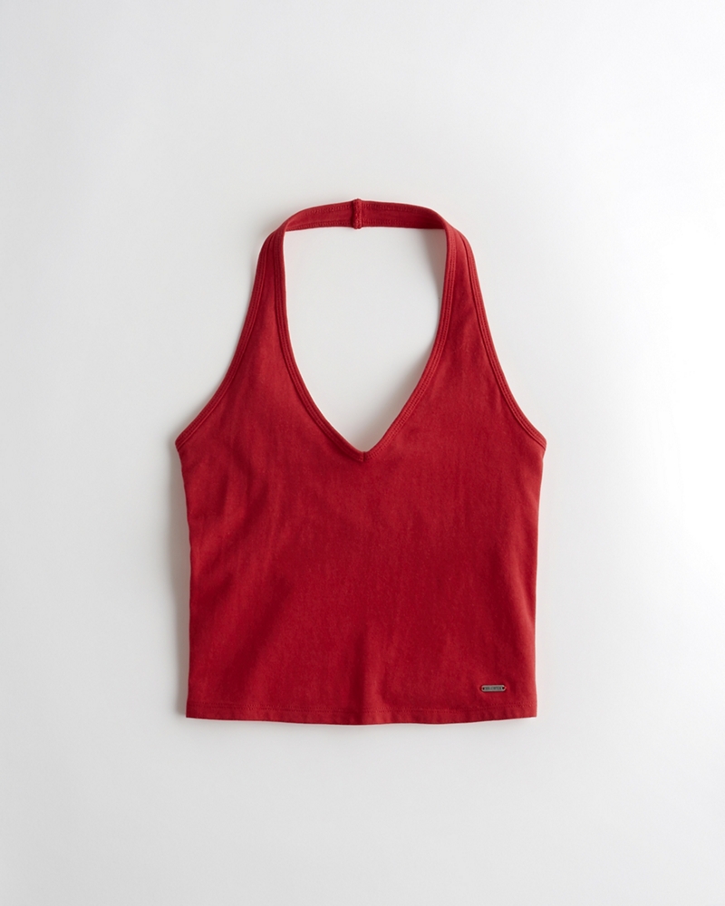 hollister red top