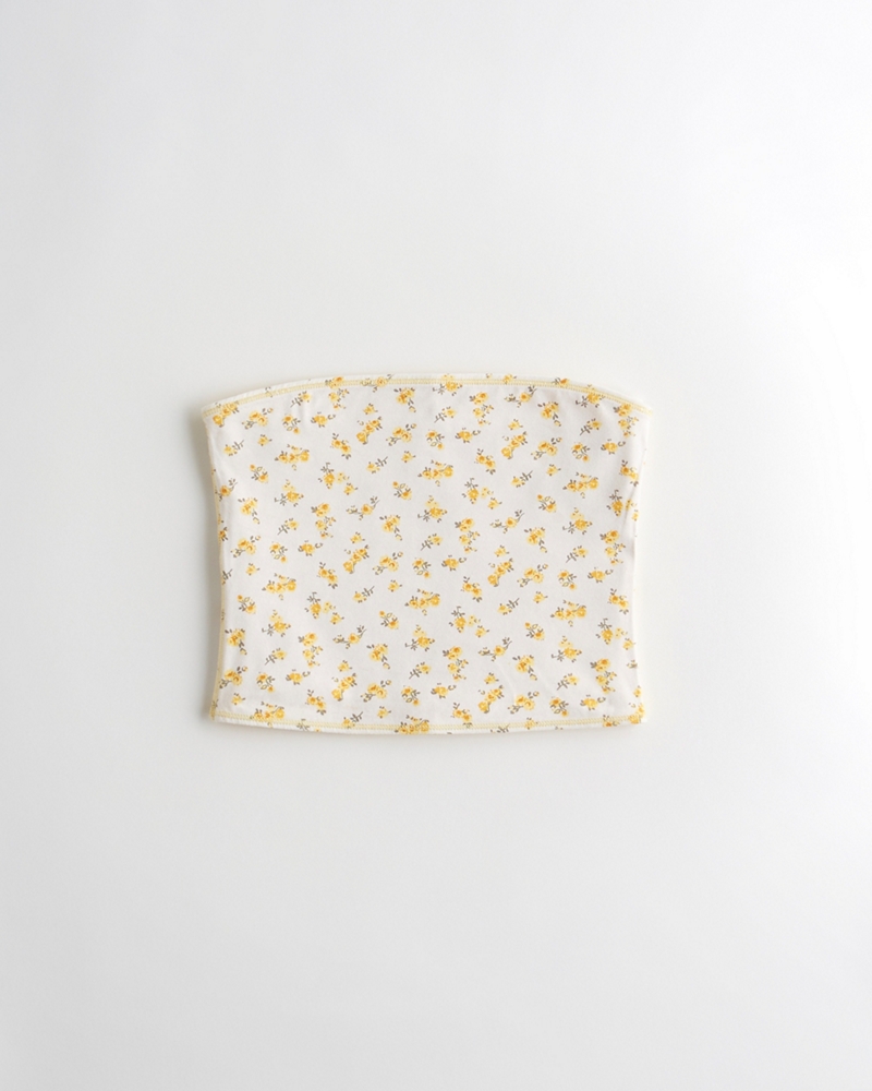 hollister yellow tube top