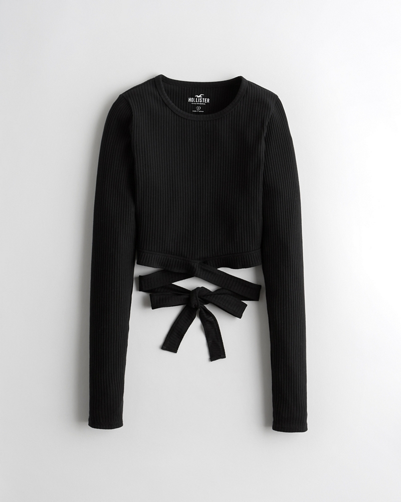 hollister wrap top