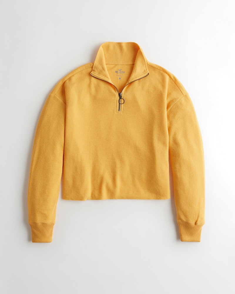 hollister half zip sweatshirt