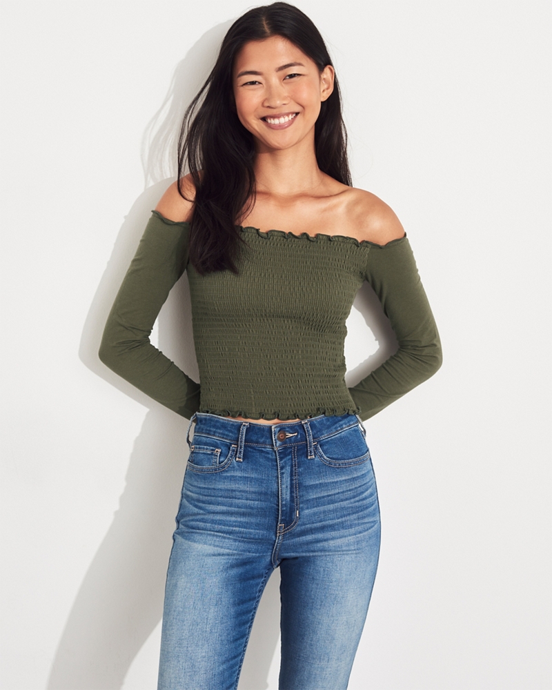 off shoulder hollister