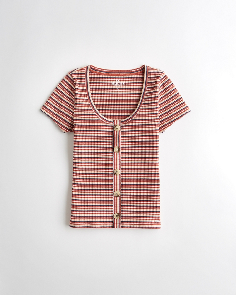 hollister henley tee