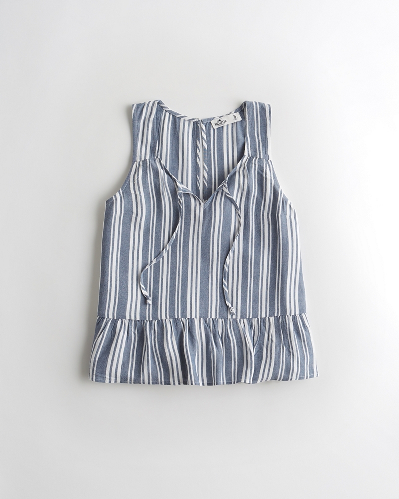 hollister tie front shirt