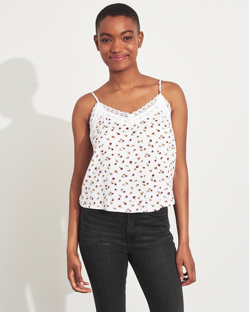 hollister lace cami