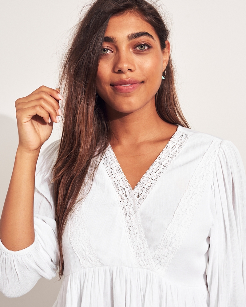 hollister babydoll top