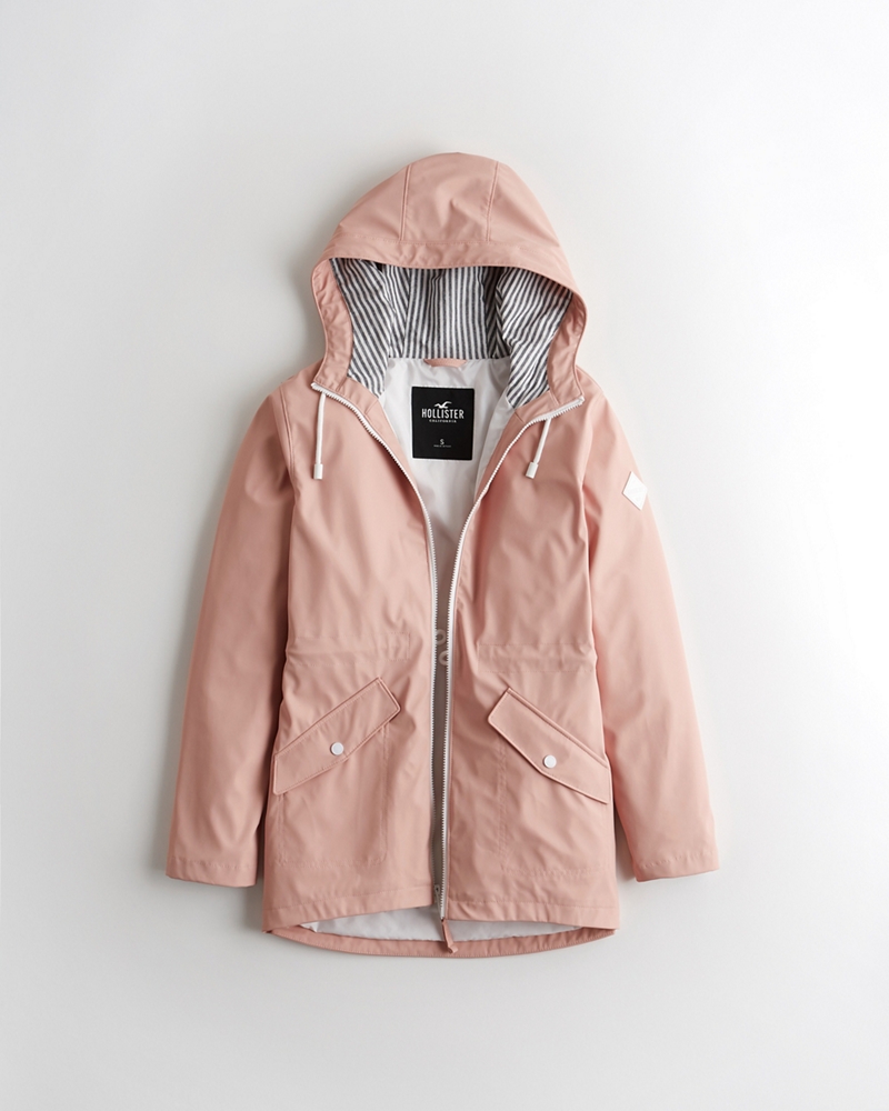 hollister rain jackets