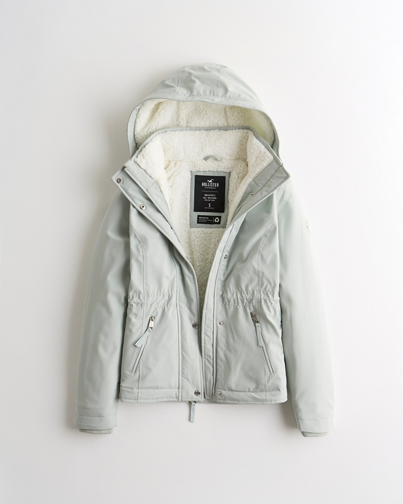 hollister sherpa coat