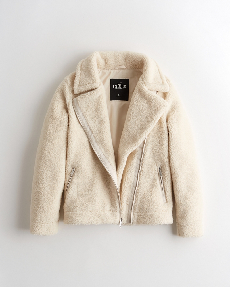 hollister sherpa coat