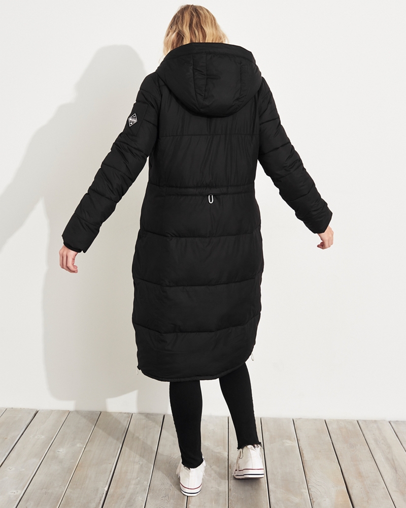 hollister longline puffer parka