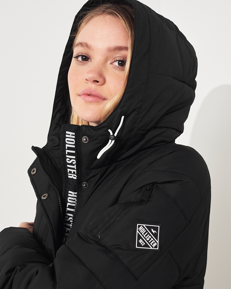 longline puffer parka hollister