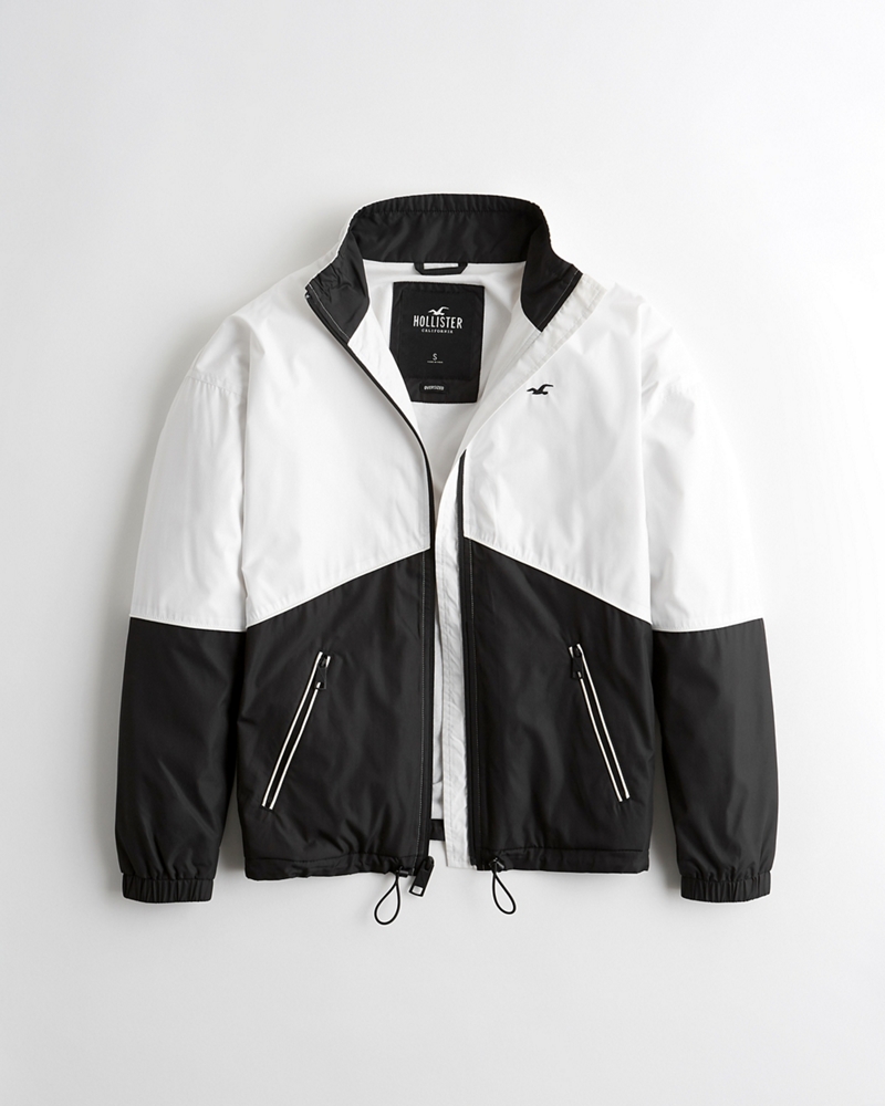 Full-Zip Jersey-Lined Windbreaker 