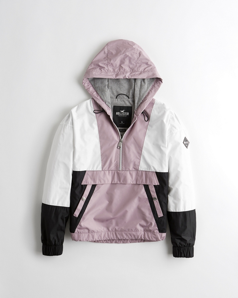 Hollister half deals zip windbreaker