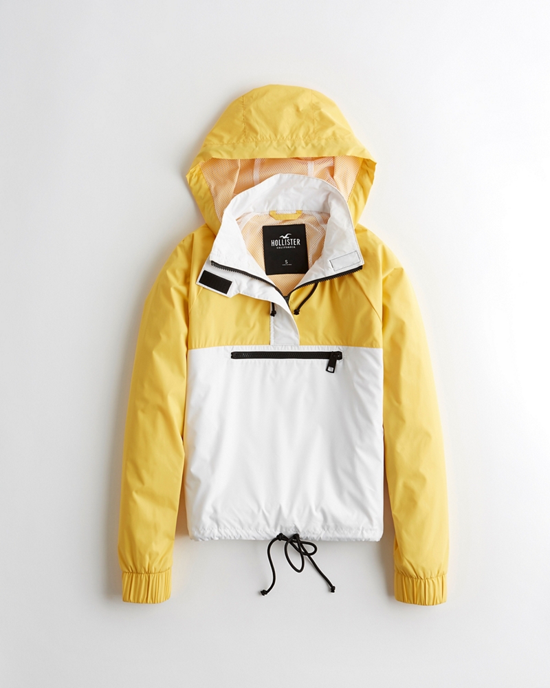 hollister yellow coat