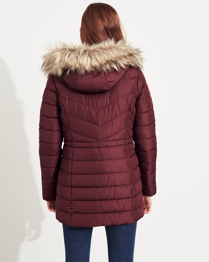 sherpa lined puffer parka hollister