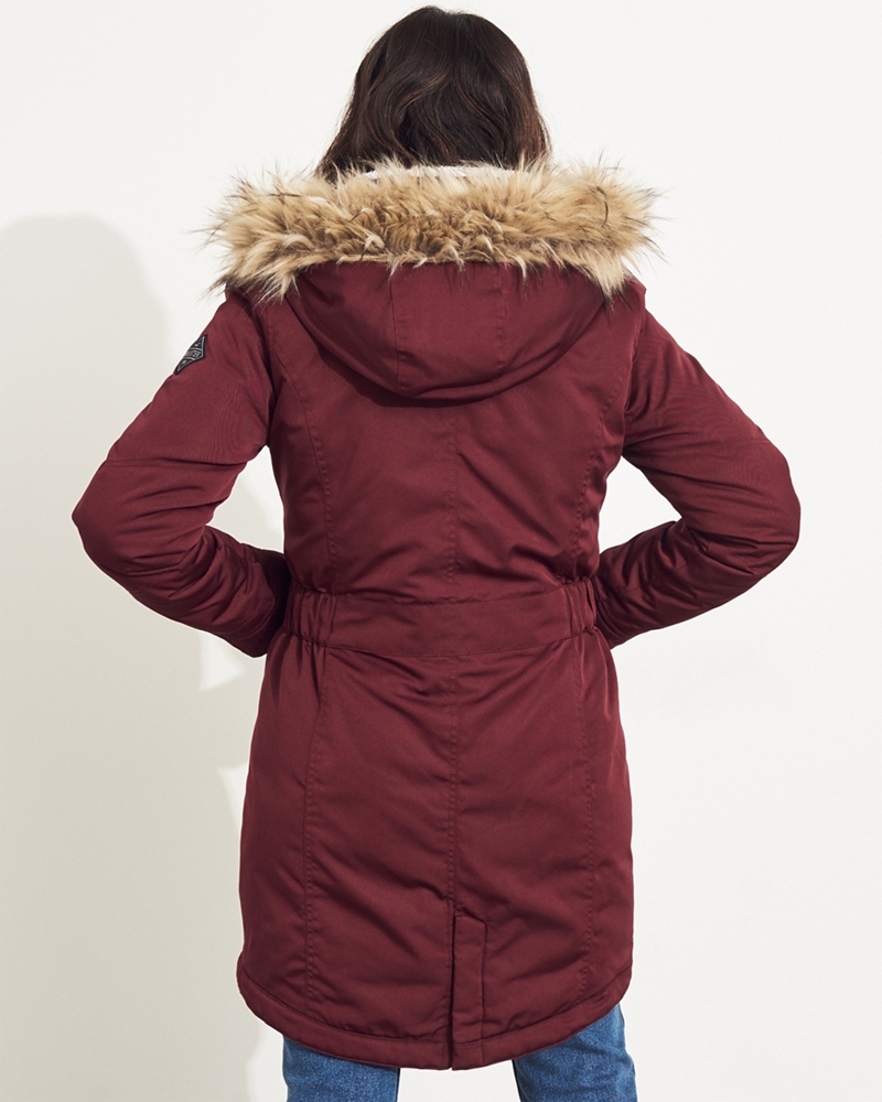 cozy lined down parka hollister