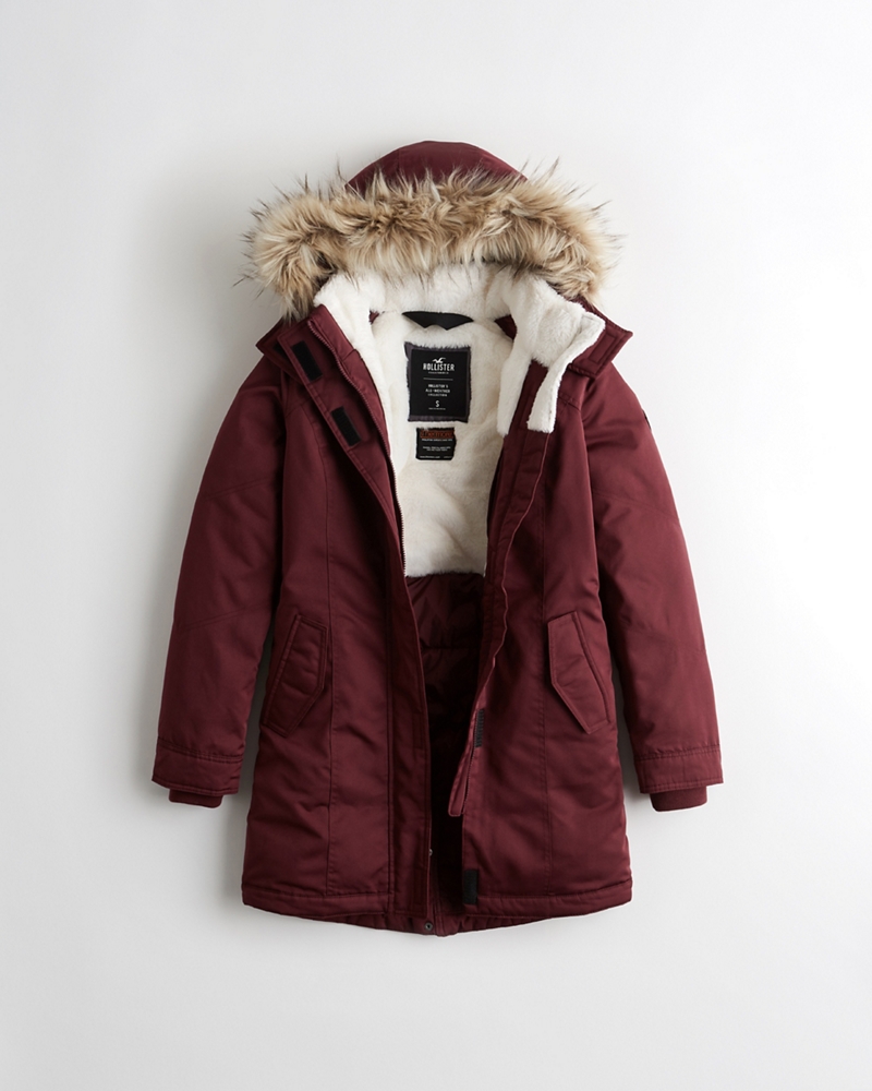 hollister cozy lined parka