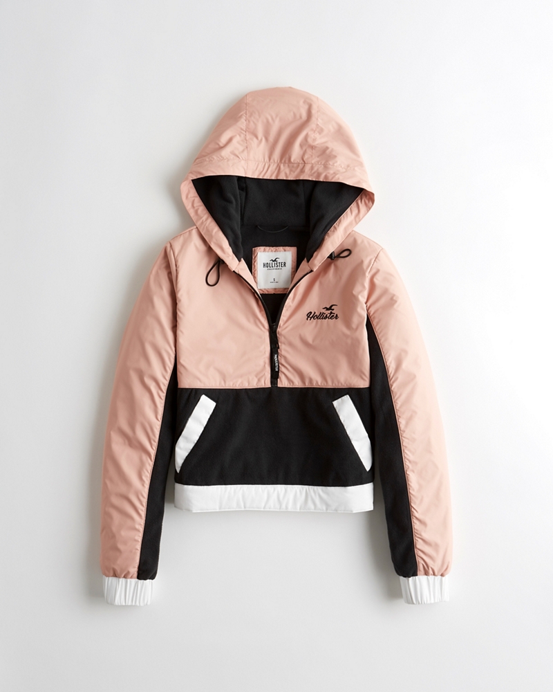 hollister half zip hoodie