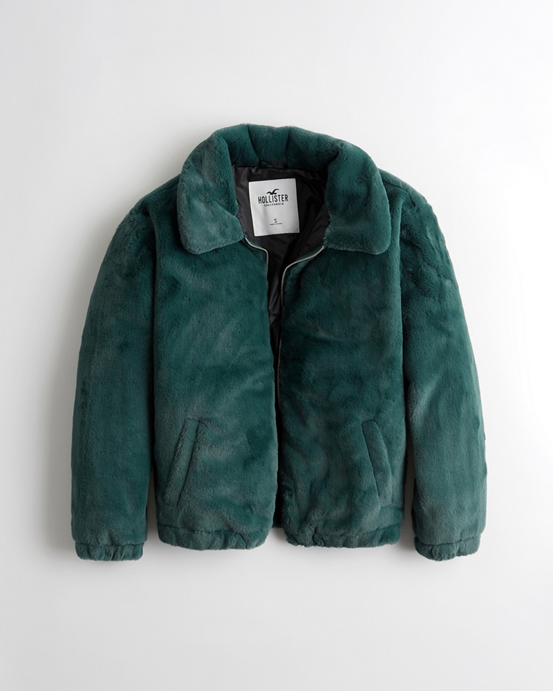 hollister jacket green