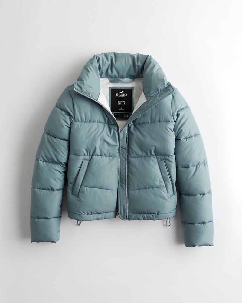 hollister jacket green