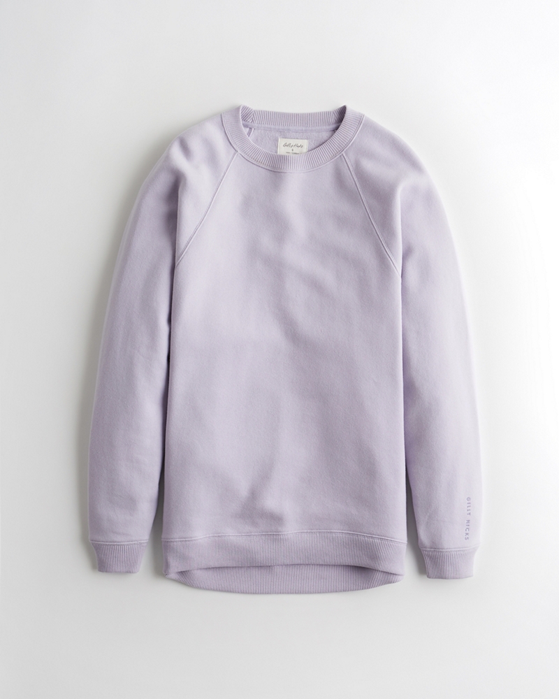 lavender crew neck sweatshirt