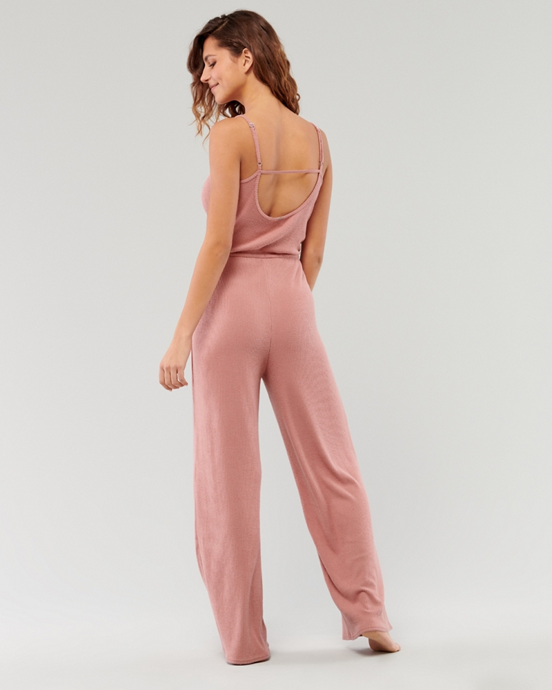 hollister pink jumpsuit