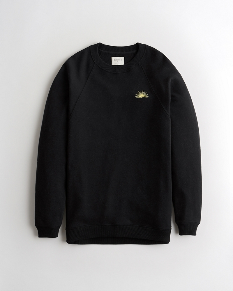 oversized black crewneck