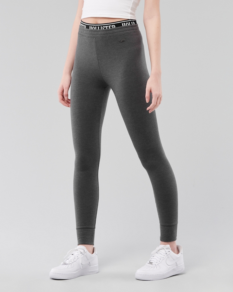 hollister ultra high rise fleece leggings