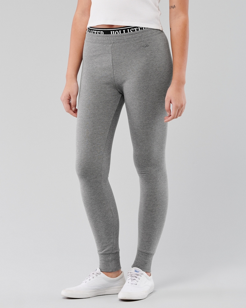 hollister ultra high rise fleece leggings