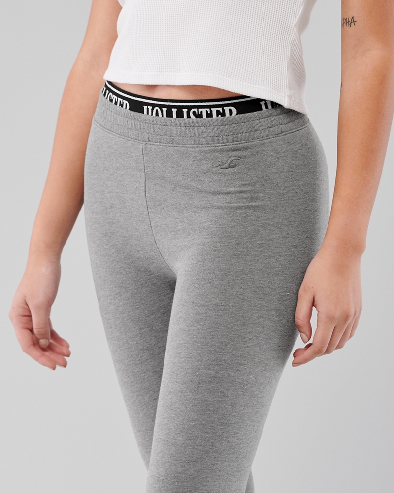 hollister high rise fleece leggings