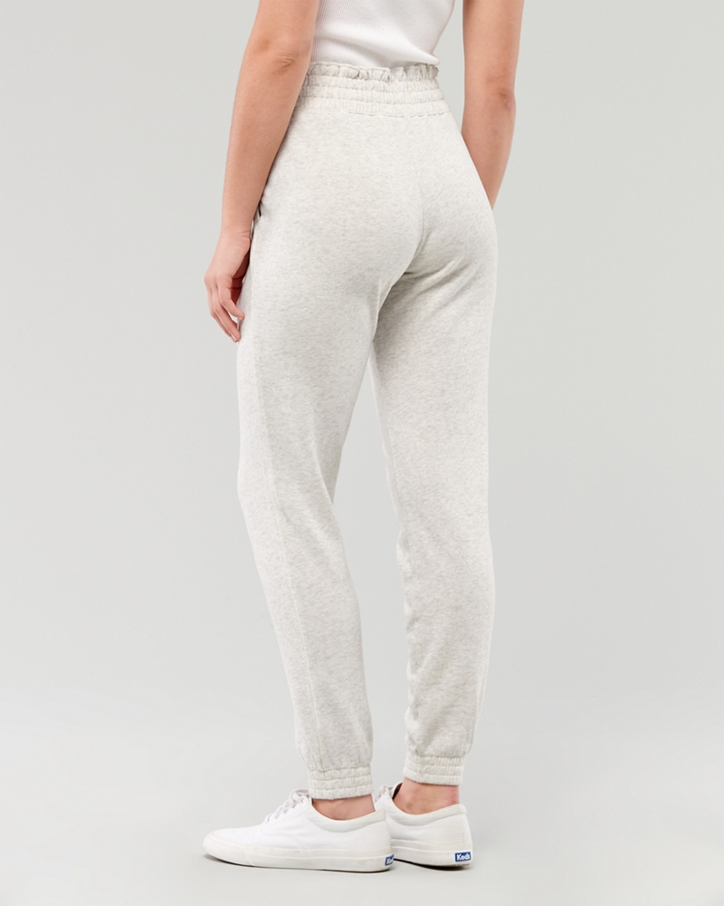 mid rise fleece joggers hollister