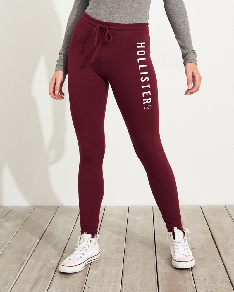 hollister ultra high rise fleece leggings