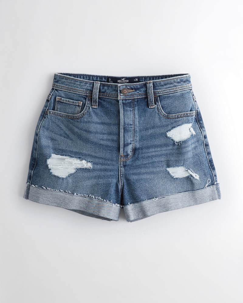 hollister high rise boyfriend shorts