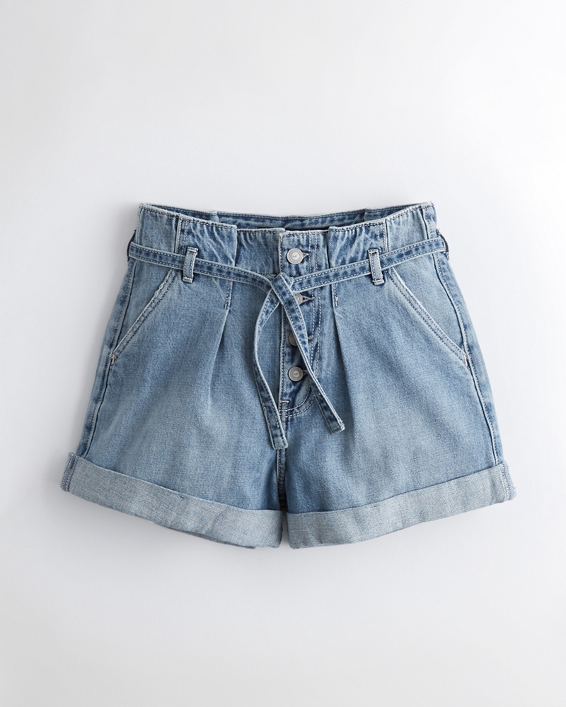 shorts arricciati in vita