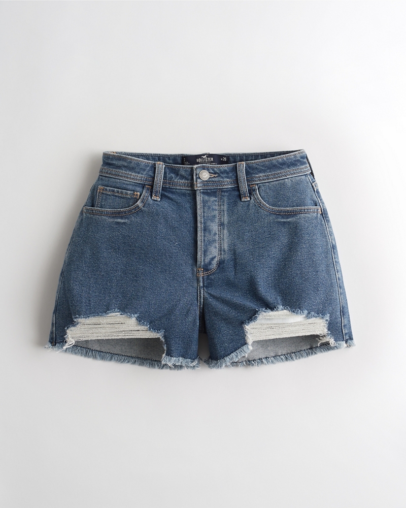 denim mom jean shorts