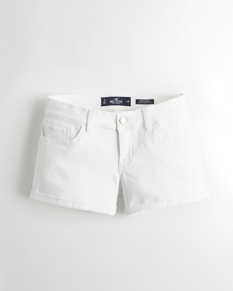 hollister low rise denim shorts