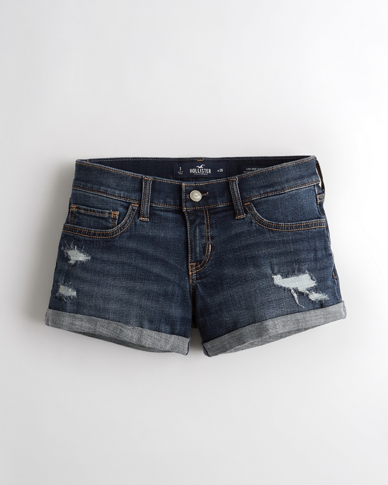 hollister ripped jean shorts