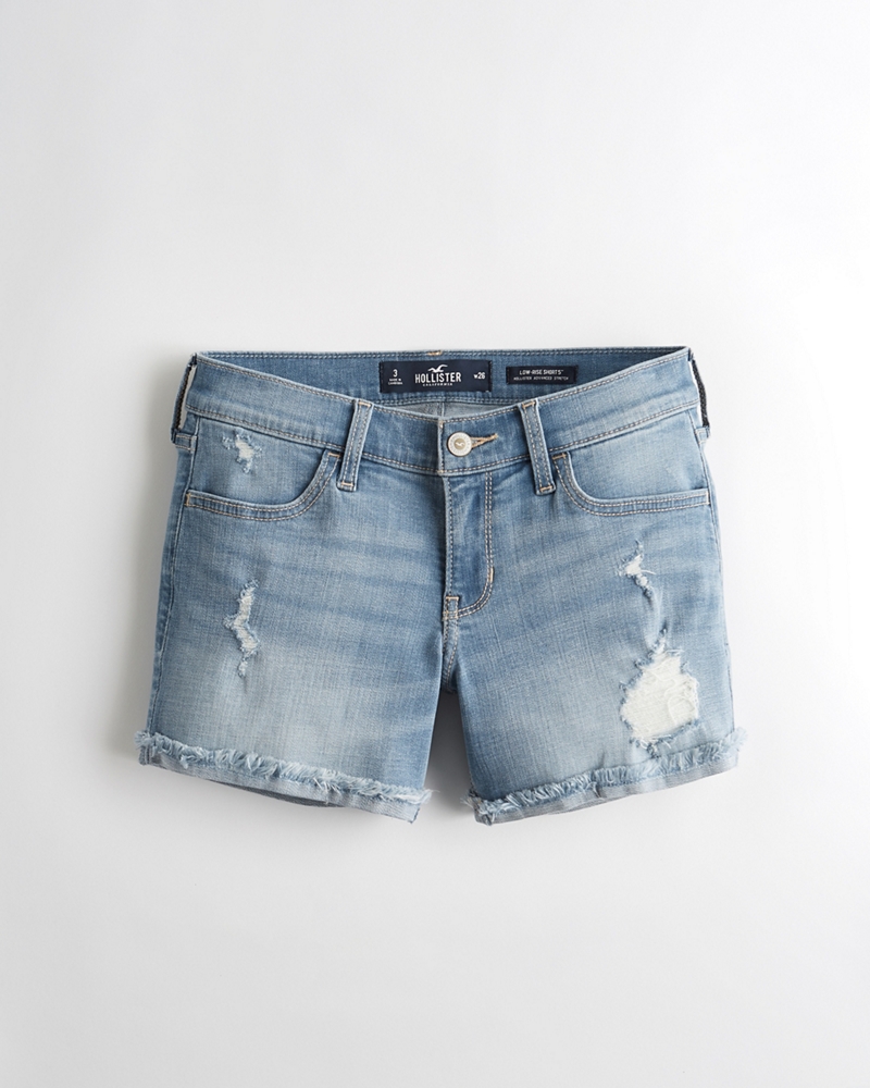 low rise jean short