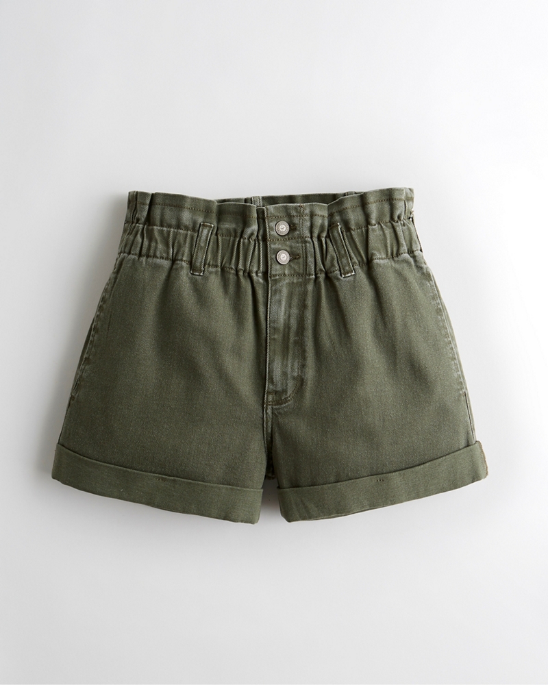 shorts arricciati in vita