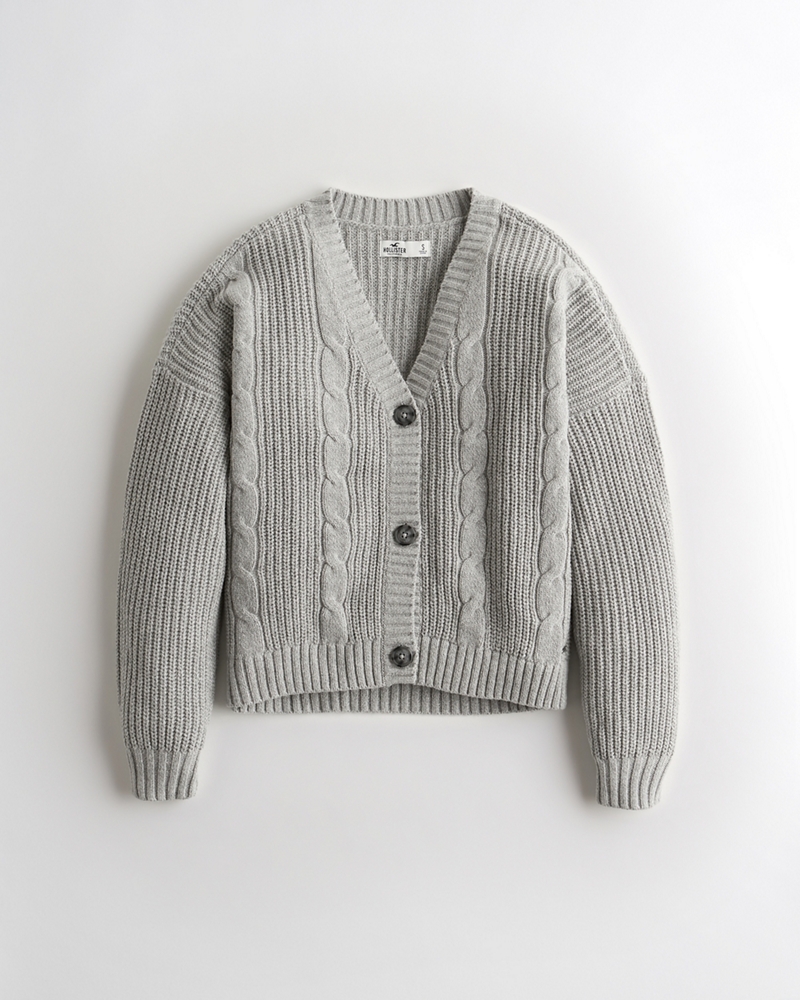 hollister ribbed cardigan