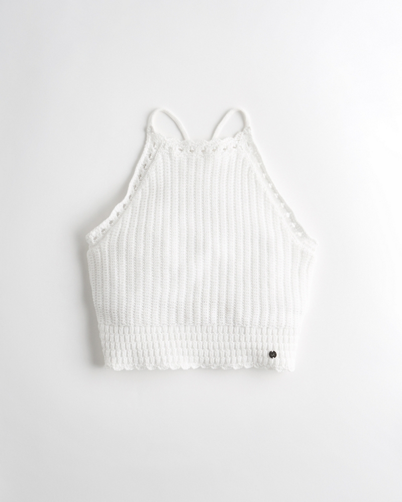 hollister high neck tank