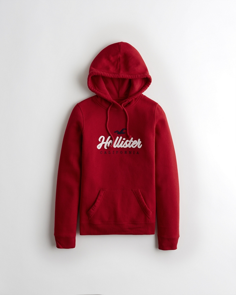 red hollister sweatshirt