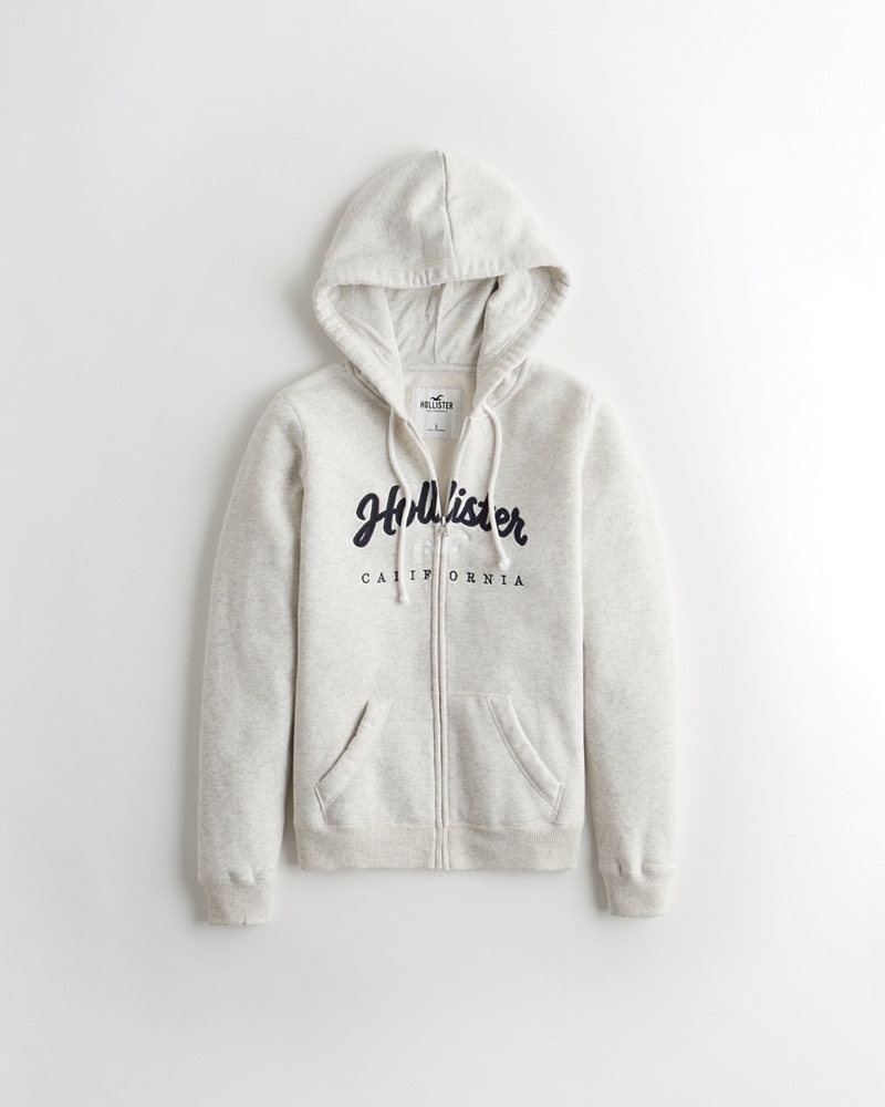 hollister zipper hoodie