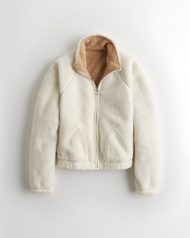 hollister sherpa sweater